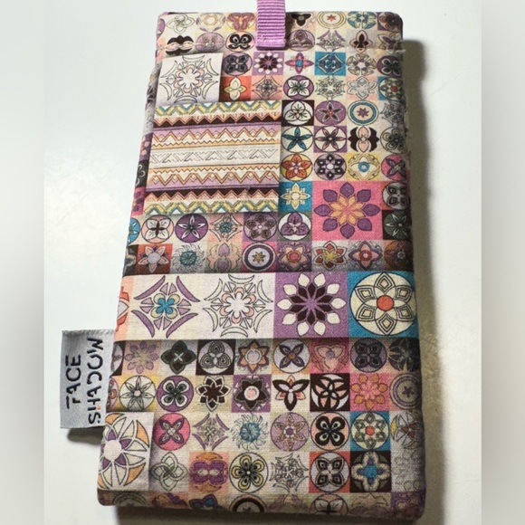 Pattern Face Shadow Soft Sunglasses Eyeglasses Cell Phone Carrying Case MINTY - Picture 5 of 9